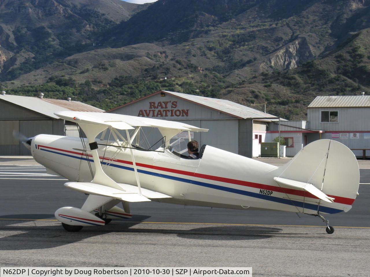 N62DP, 1988 Steen Skybolt C/N KEM 1, Glanville/Glanville STEEN SKYBOLT, Lycoming AEIO-360-B4A 180 hp aerobatic, taxi back