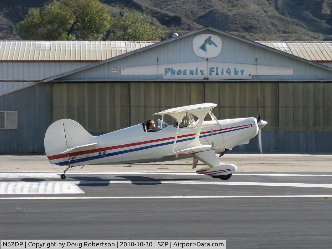 N62DP, 1988 Steen Skybolt C/N KEM 1, Glanville/Glanville STEEN SKYBOLT, Lycoming AEIO-360-B4A 180 Hp aerobatic, takeoff roll Rwy 22