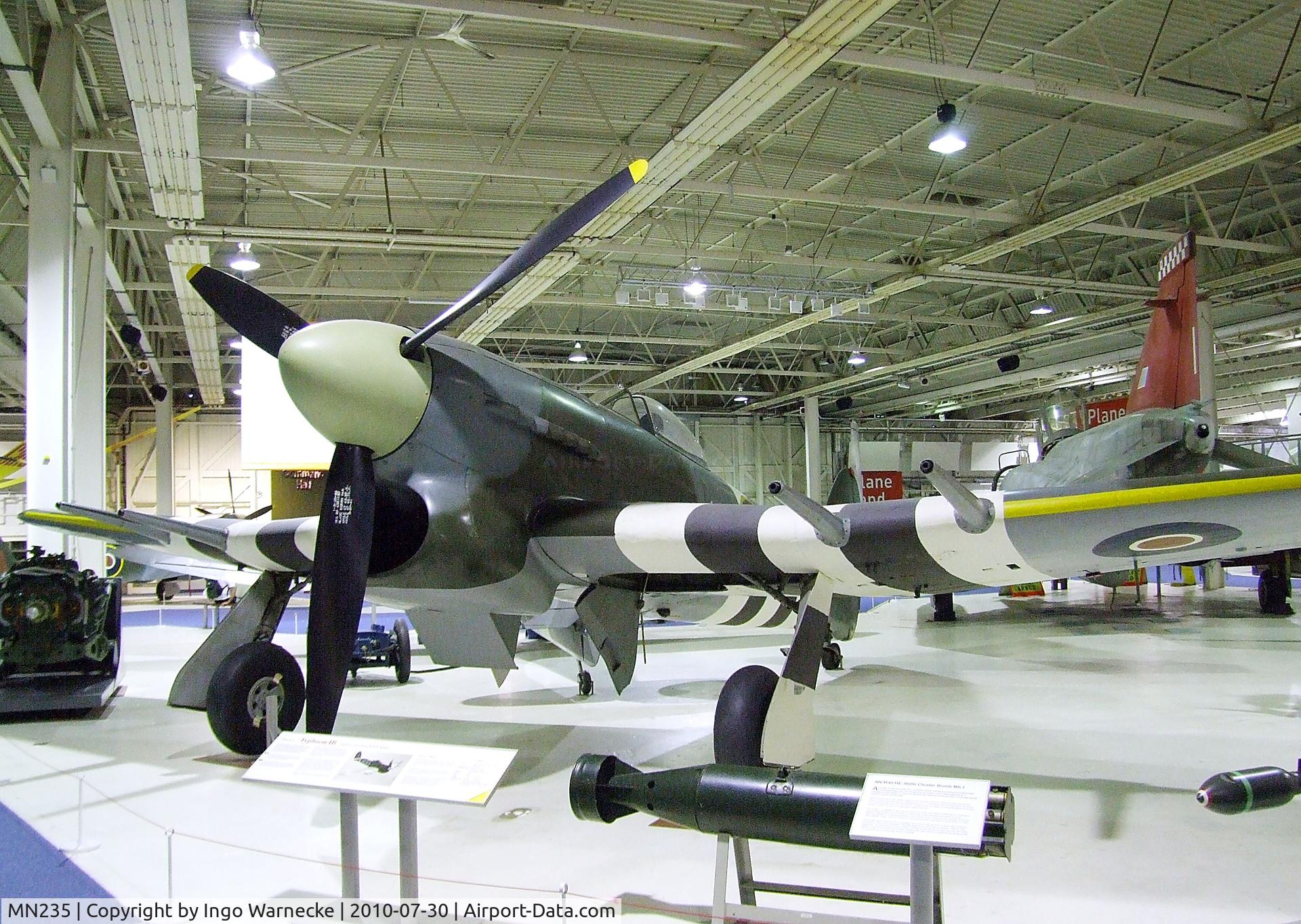 MN235, Hawker Typhoon IIB C/N Not found MN235, Hawker Typhoon 1B at the RAF Museum, Hendon