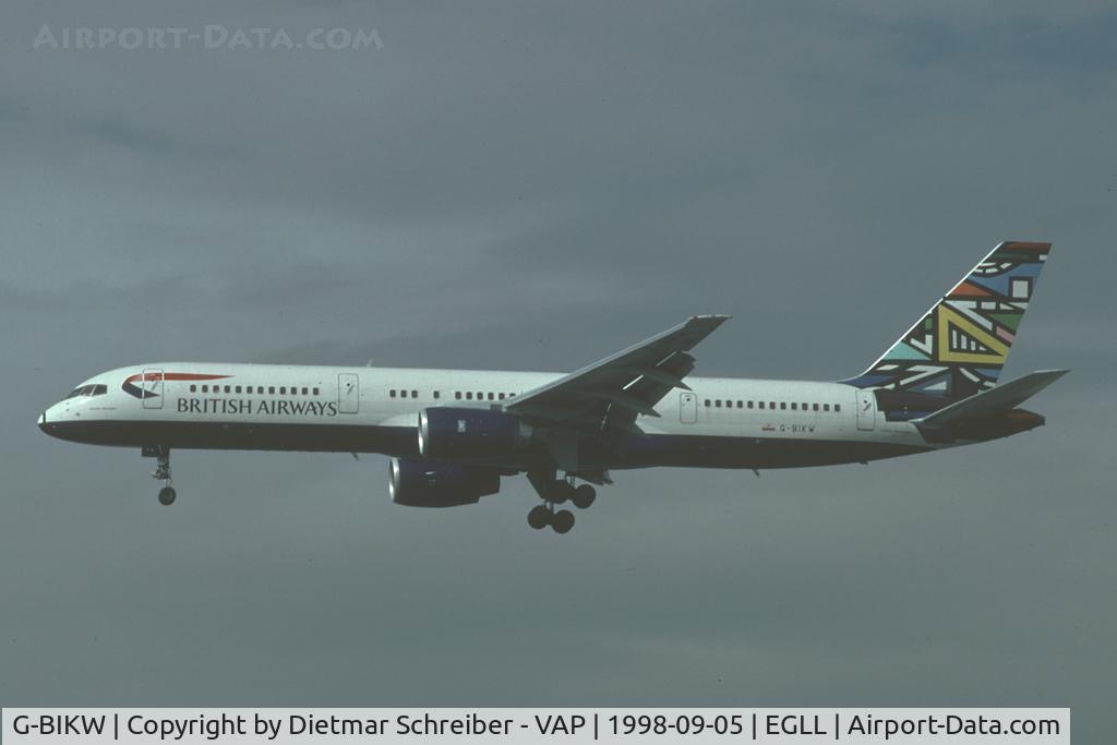 G-BIKW, 1986 Boeing 757-236 C/N 23492, British Airways Boeing 757-200