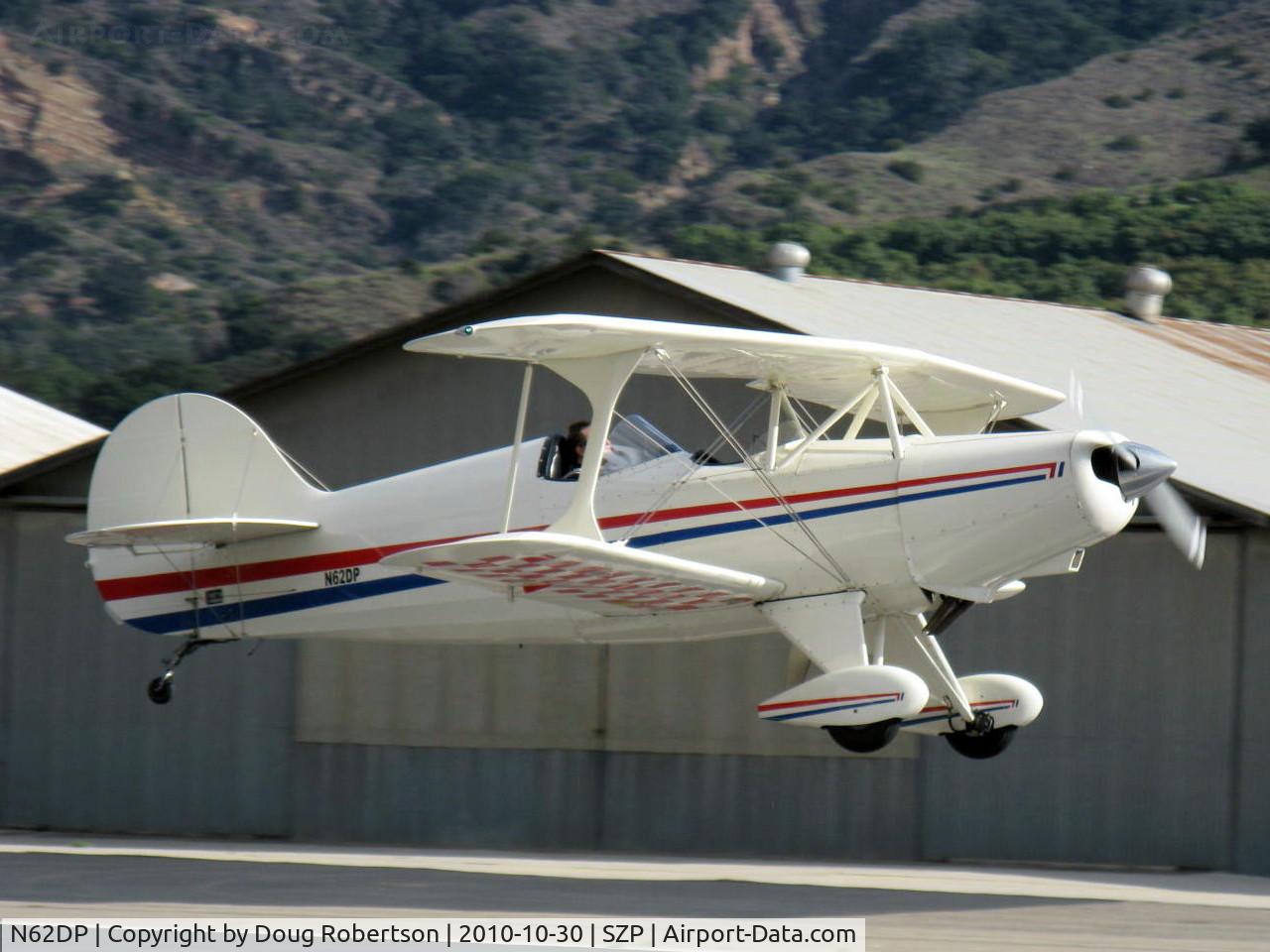 N62DP, 1988 Steen Skybolt C/N KEM 1, Glanville/Glanville STEEN SKYBOLT, Lycoming AEIO-360-B4A 180 Hp aerobatic, on final Rwy 22