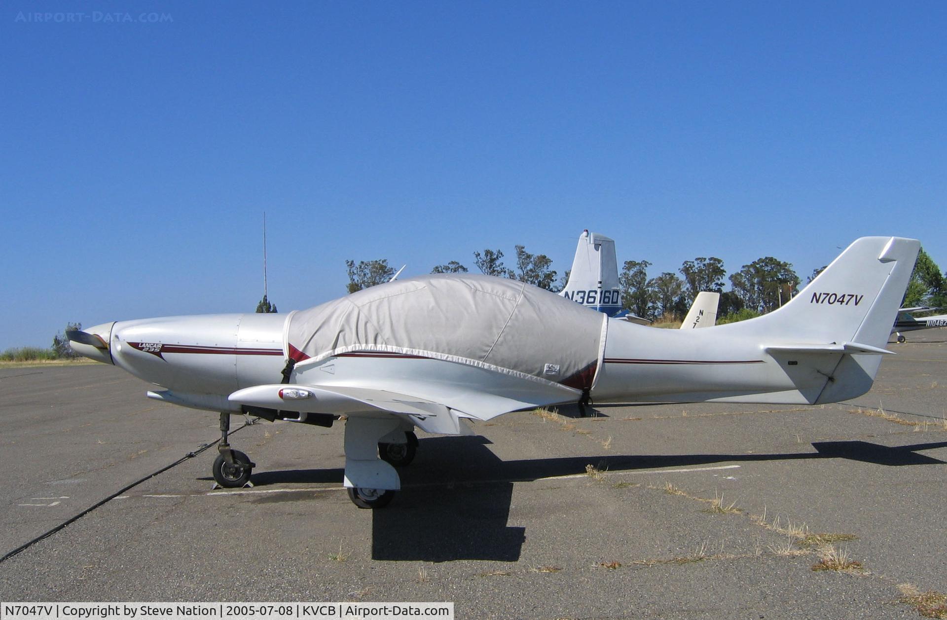 N7047V, 1985 Lancair 235 C/N 041, 1985 Lancair 235 with cover @ Nut Tree Airport/Vacaville, CA