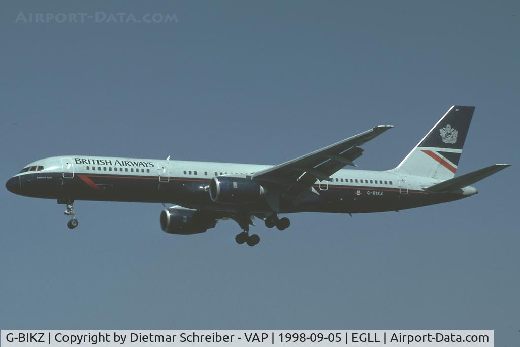 G-BIKZ, 1986 Boeing 757-236/SF C/N 23532, British Airways Boeing 757-200