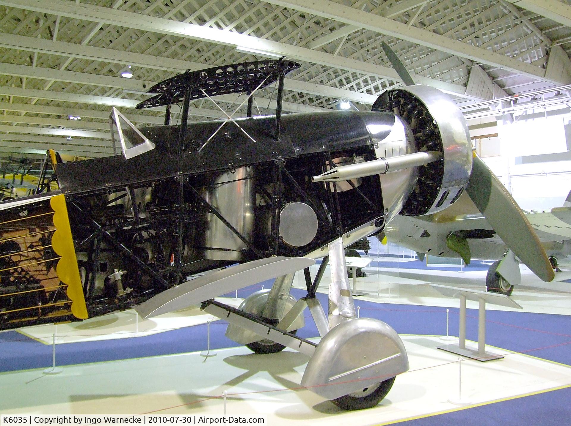 K6035, 1935 Westland Wallace II C/N WA24?2G, Westland Wallace II (minus wings) at the RAF Museum, Hendon