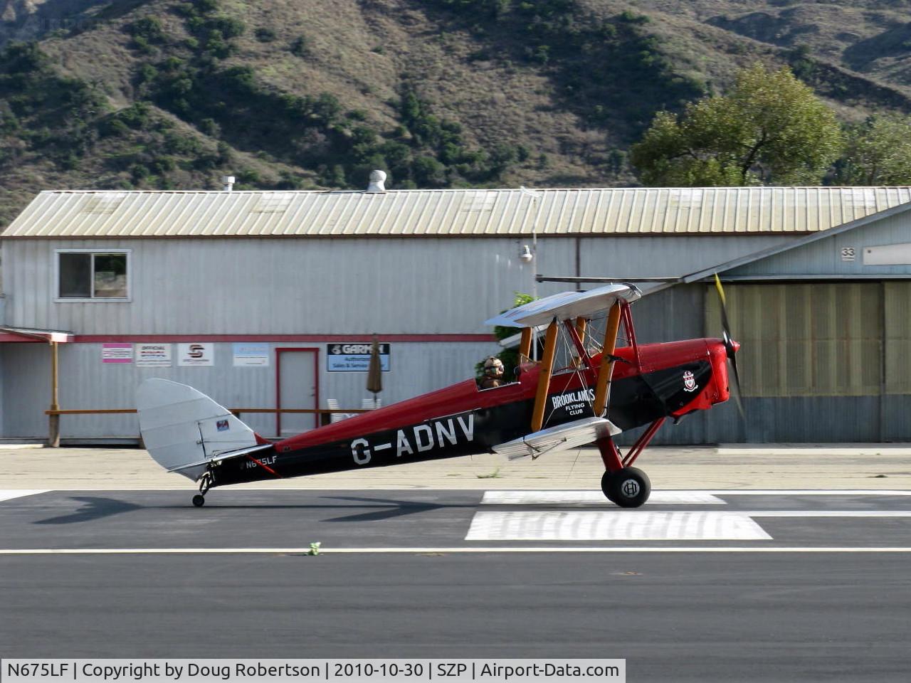 N675LF, 1944 De Havilland DH-82A Tiger Moth II C/N 86572, 1944 DeHavilland DH-82A TIGER MOTH, Gipsy Major I 4 cylinder air-cooled 135 Hp inverted in-line, takeoff roll Rwy 22