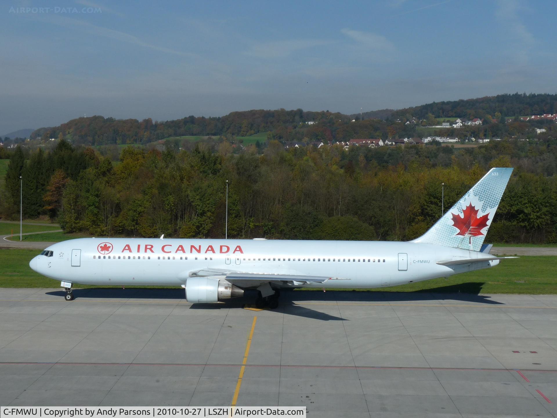 C-FMWU, 1995 Boeing 767-333 C/N 25585, Departing Zurich
