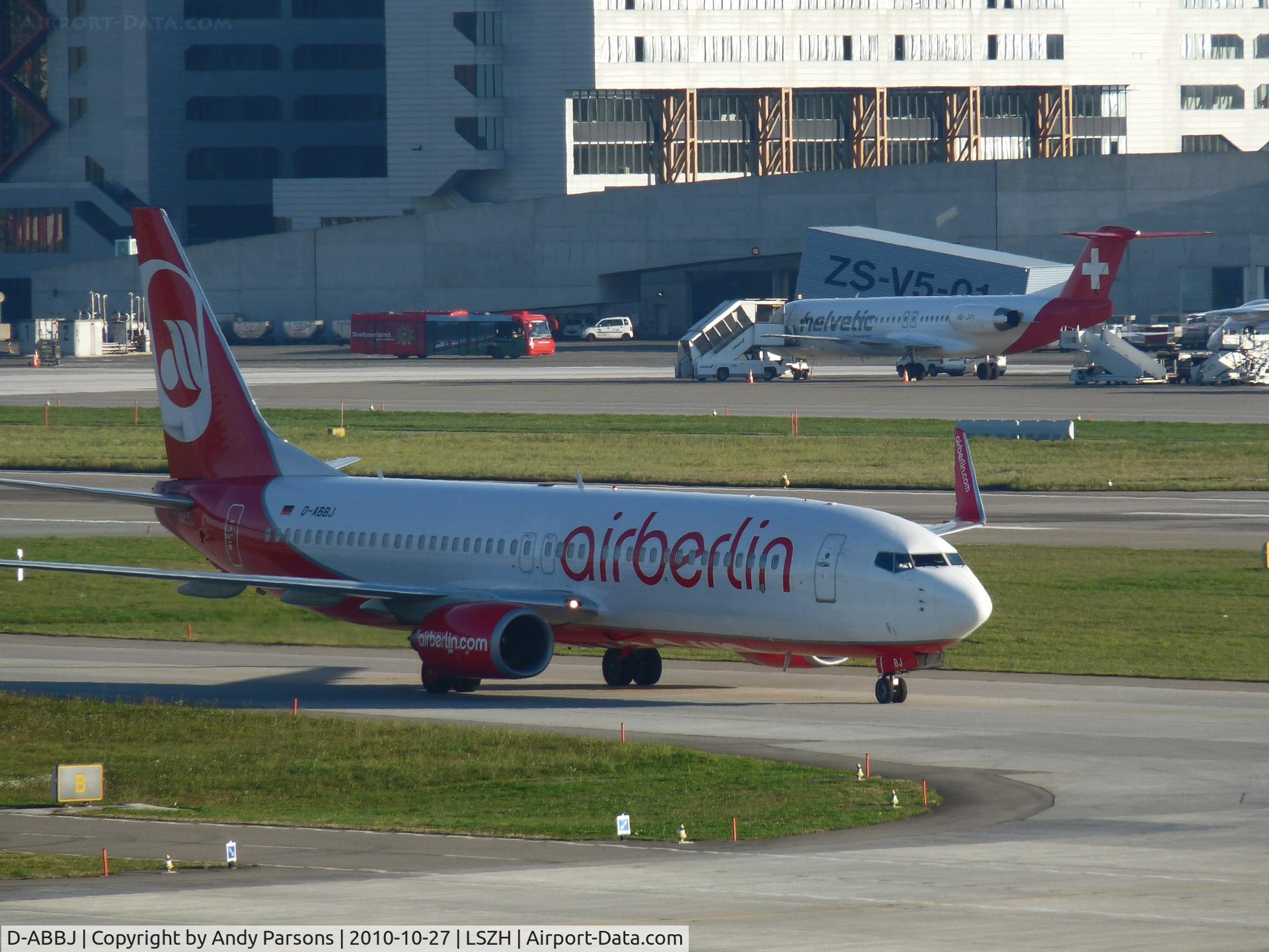 D-ABBJ, 2003 Boeing 737-86Q C/N 30286, Arriving at Zurich