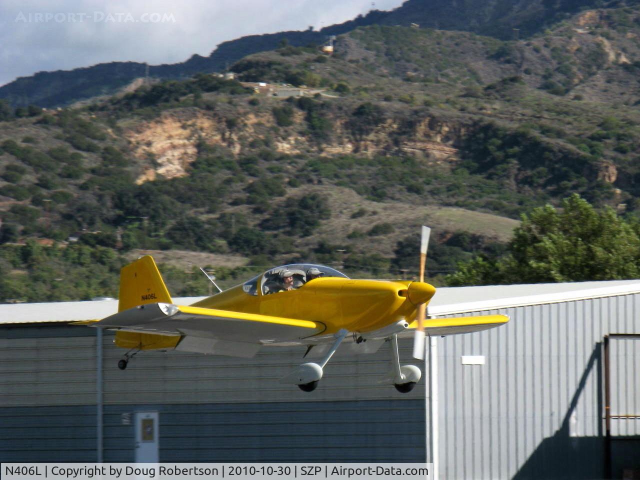 N406L, 2008 Vans RV-6 C/N 936, Provo PROVO 6, Lycoming O-320 160 Hp, on final Rwy 22