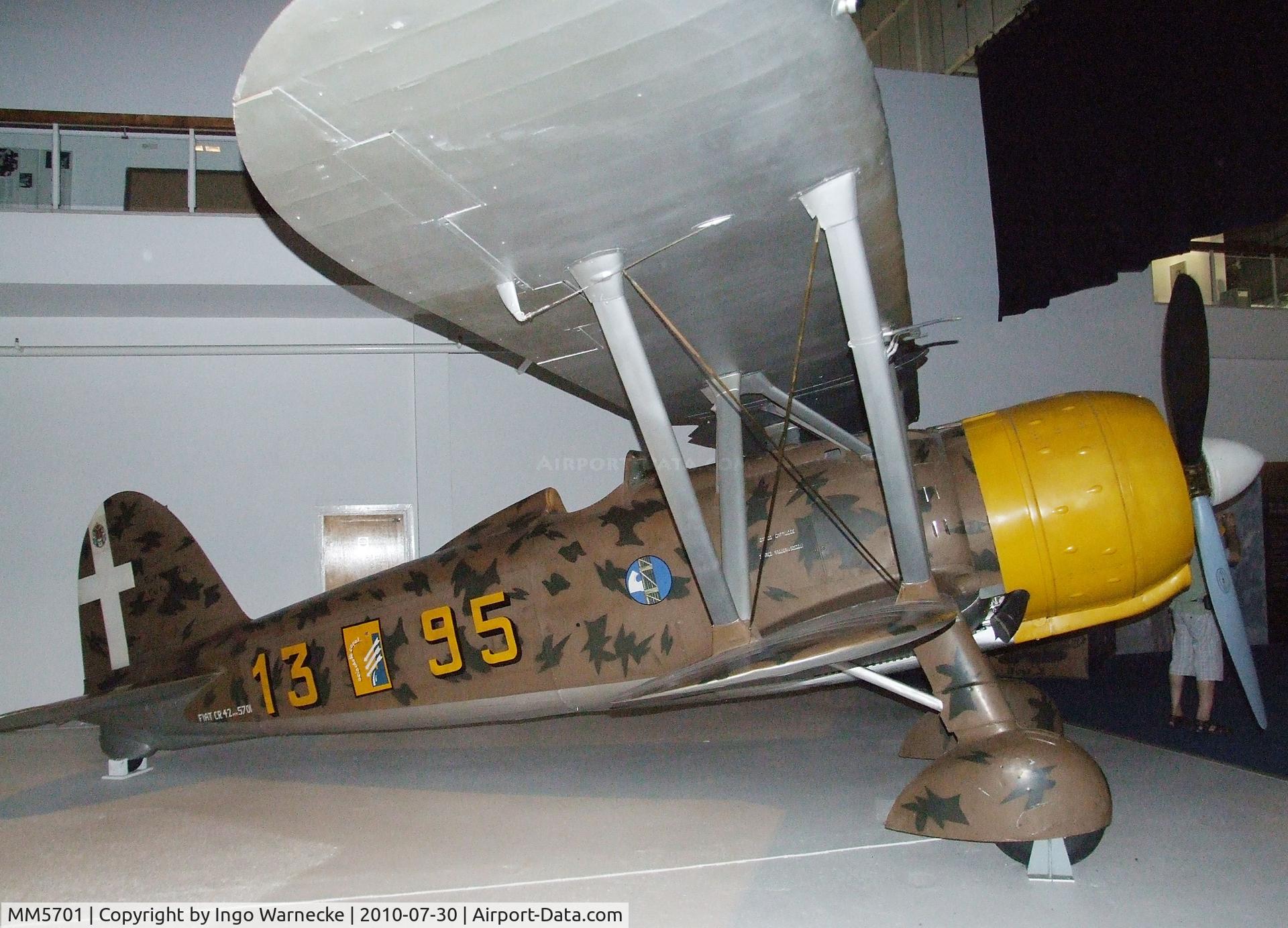 MM5701, Fiat CR.42 Falco C/N Not found MM5701, FIAT CR.42 Falco at the RAF Museum, Hendon