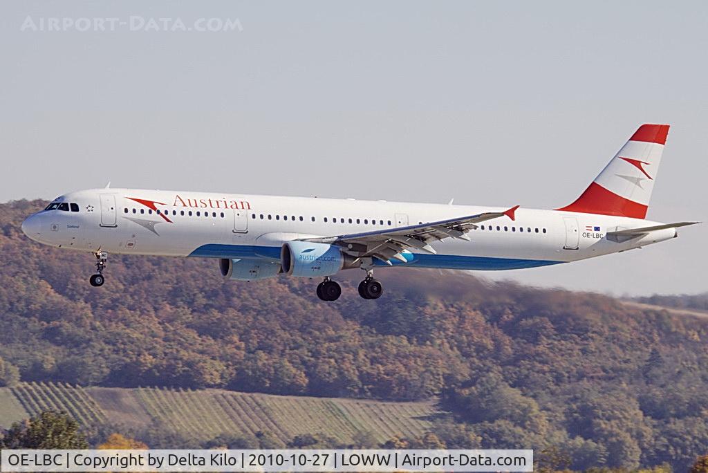 OE-LBC, 1996 Airbus A321-111 C/N 581, AUA [OS] Austrian Airlines