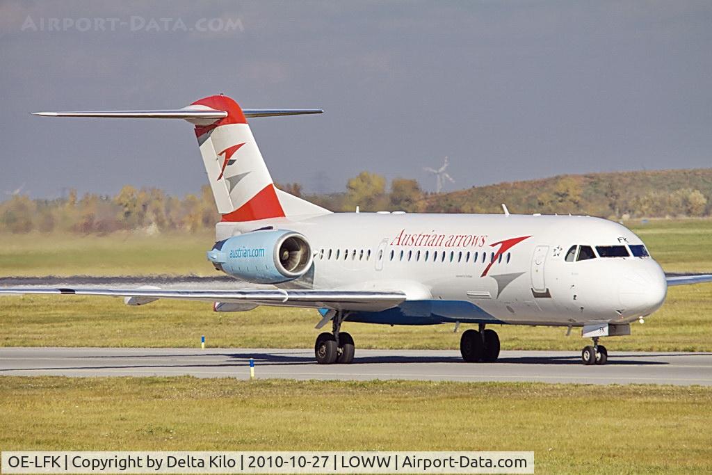 OE-LFK, 1995 Fokker 70 (F-28-0070) C/N 11555, TYR [VO] Austrian Arrows