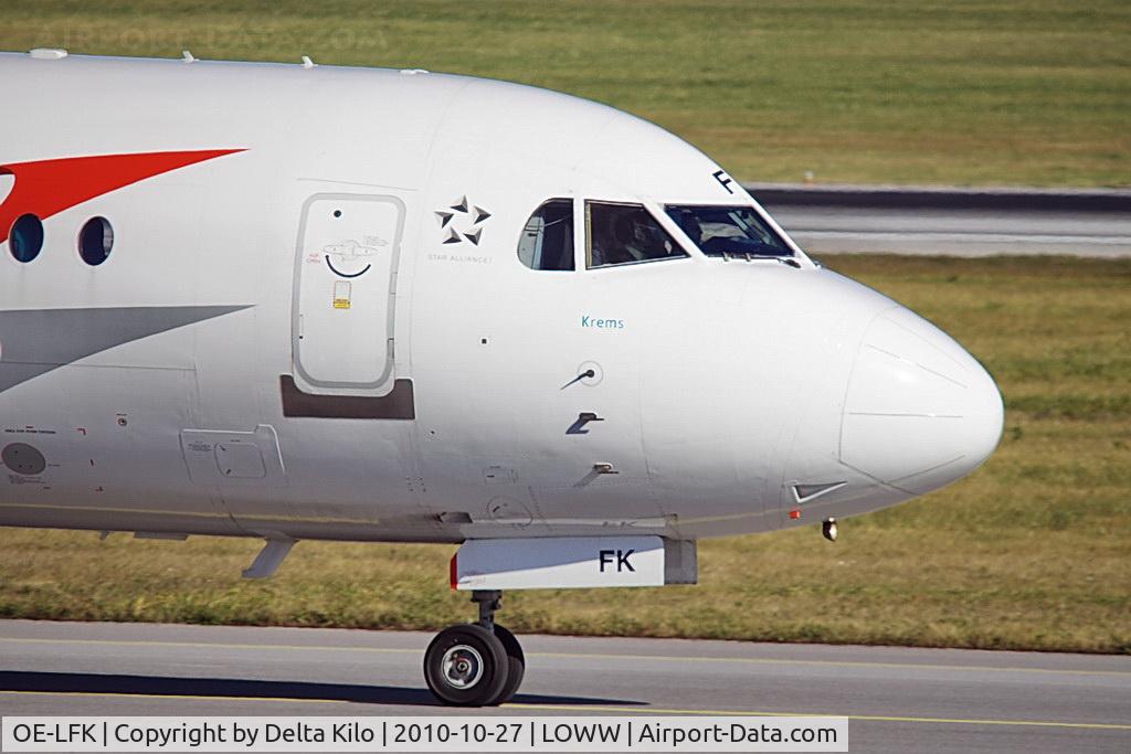 OE-LFK, 1995 Fokker 70 (F-28-0070) C/N 11555, TYR [VO] Austrian Arrows