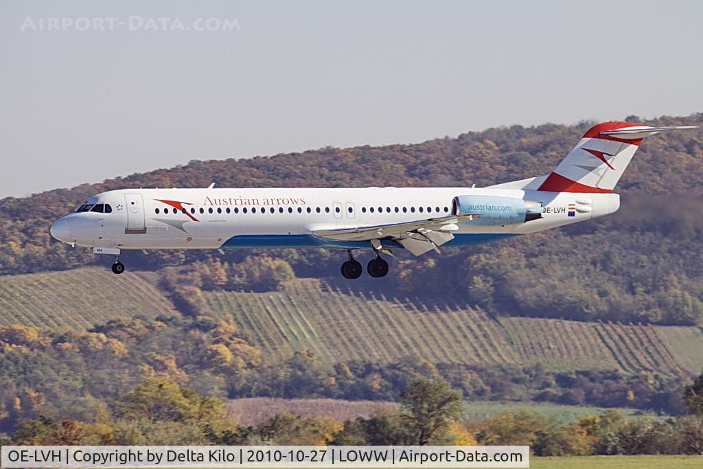 OE-LVH, 1993 Fokker 100 (F-28-0100) C/N 11456, TYR [VO] Austrian Arrows