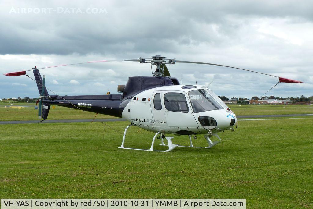 VH-YAS, 1981 Aérospatiale AS-350BA Ecureuil C/N 1459, Aerospatiale Squirrel at Moorabbin.