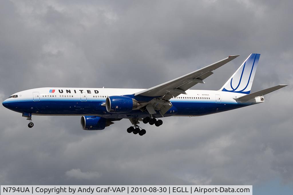 N794UA, 1997 Boeing 777-222 C/N 26953, United Airlines 777-200