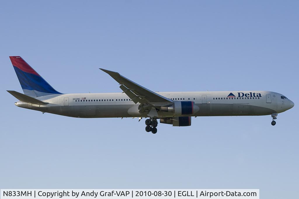 N833MH, 2000 Boeing 767-432/ER C/N 29706, Delta Airlines 767-400