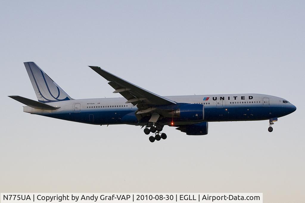 N775UA, 1995 Boeing 777-222 C/N 26947, United Airlines 777-200