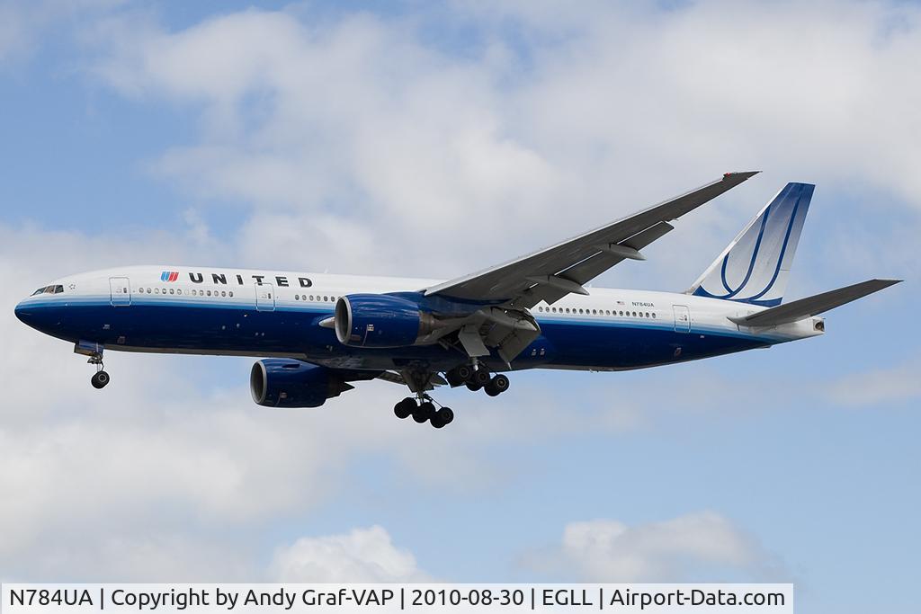N784UA, 1997 Boeing 777-222/ER C/N 26951, United Airlines 777-200