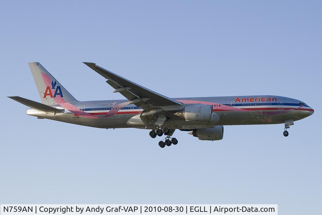 N759AN, 2001 Boeing 777-223/ER C/N 32638, United Airlines 777-200