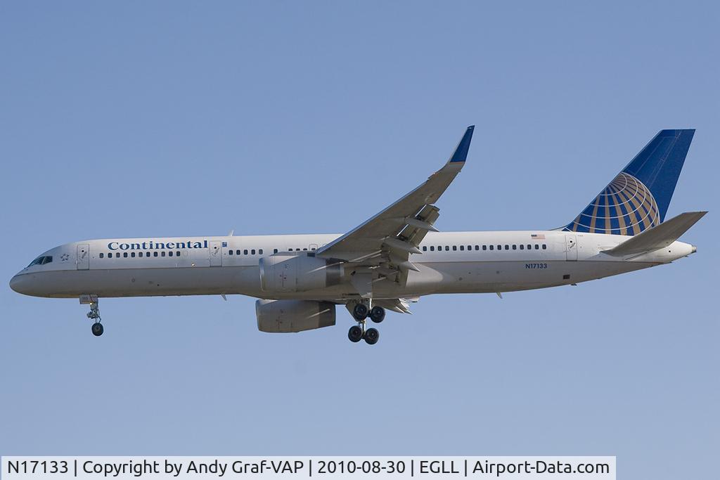 N17133, 1998 Boeing 757-224 C/N 29282, Continental Airlines 757-200