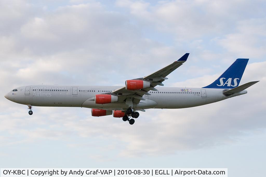 OY-KBC, 2002 Airbus A340-313X C/N 467, Scandinavian Airlines A340-300