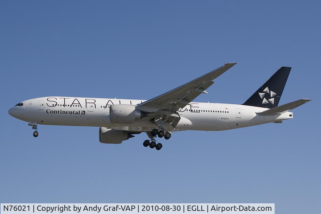 N76021, 2010 Boeing 777-224 C/N 39776, Continental Airlines 777-200