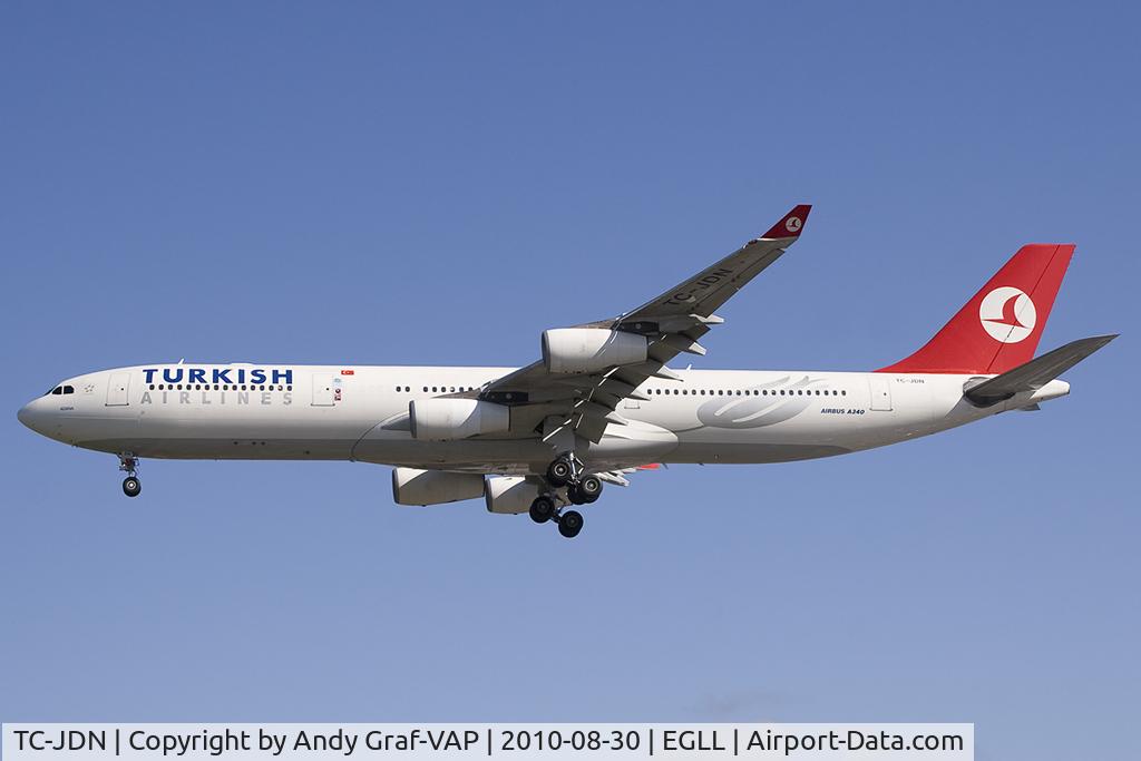 TC-JDN, 1997 Airbus A340-313X C/N 180, Turkish Airlines A340-300