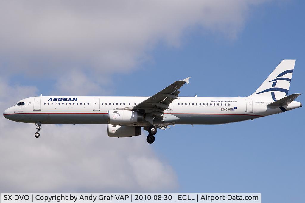SX-DVO, 2008 Airbus A321-231 C/N 3462, Aegean Airlines A321