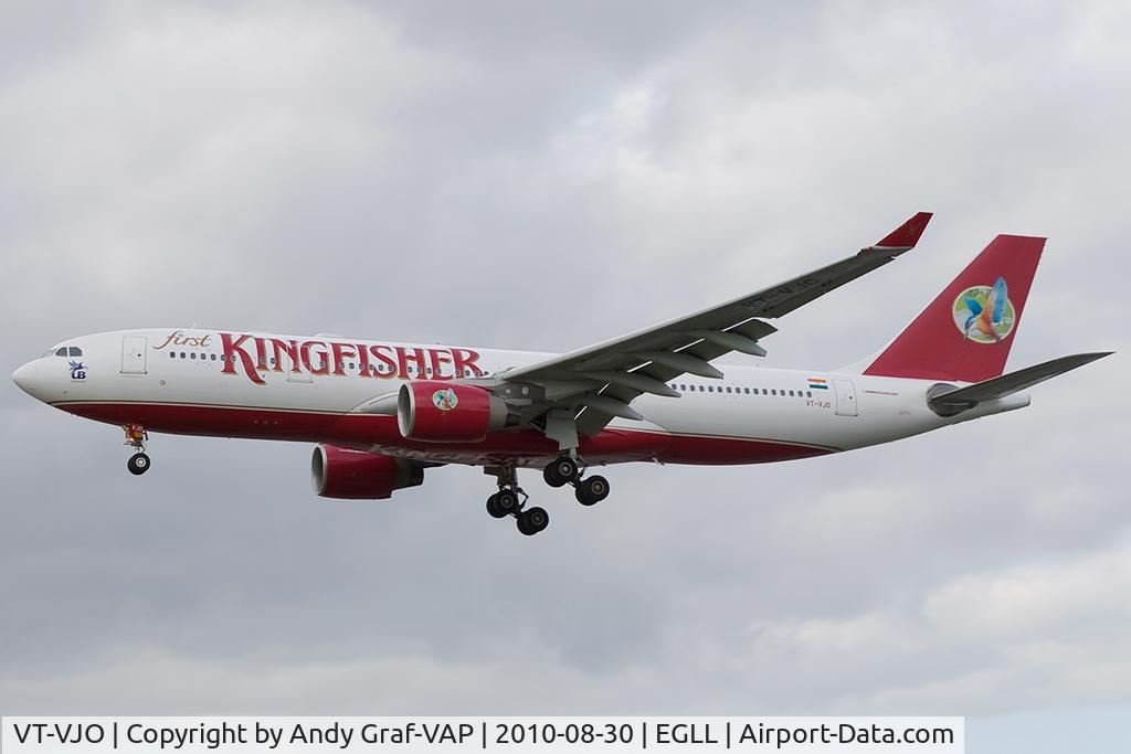 VT-VJO, 2008 Airbus A330-223 C/N 939, Kingfisher Airlines A330-200