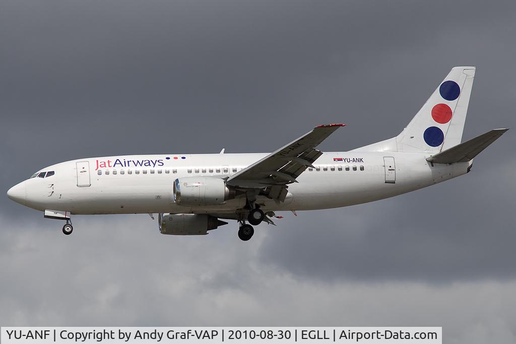 YU-ANF, 1985 Boeing 737-3H9 C/N 23330/1136, JAT 737-300