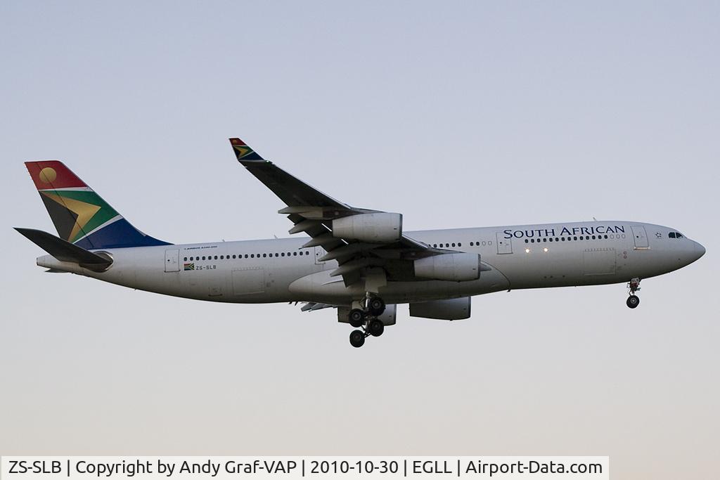 ZS-SLB, 1993 Airbus A340-211 C/N 011, South African Airways A340-200