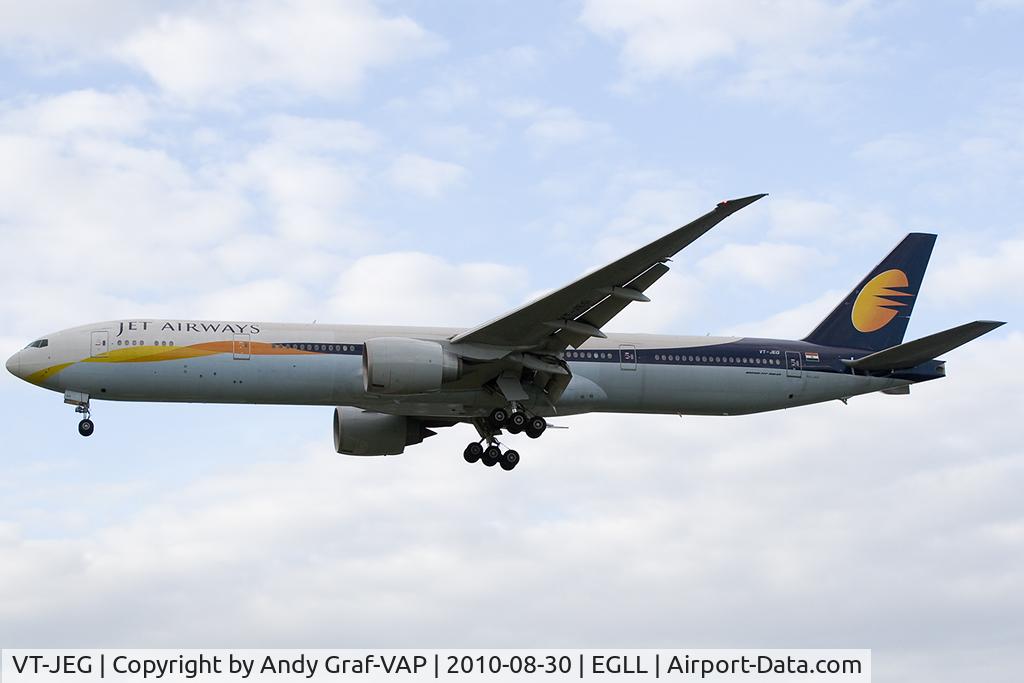 VT-JEG, 2007 Boeing 777-35R/ER C/N 35163, Jet Airways 777-300