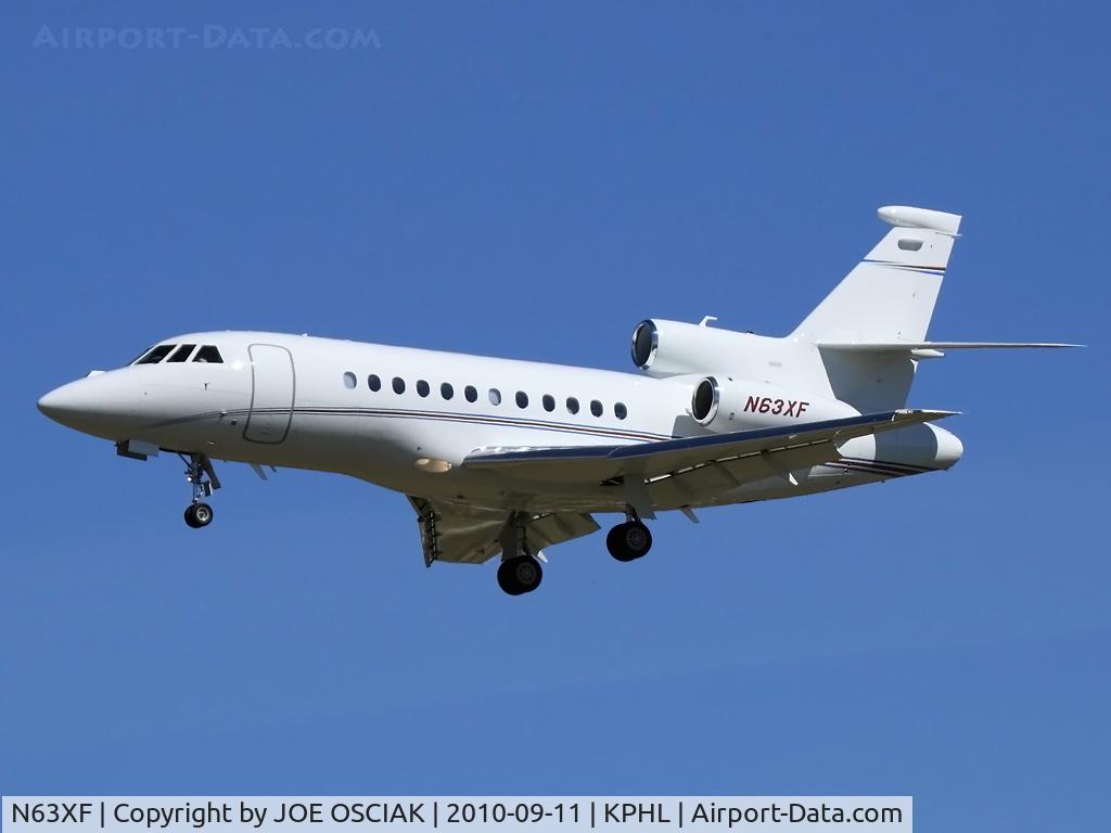 N63XF, Dassault Falcon 900EX C/N 222, Arriving in Philly