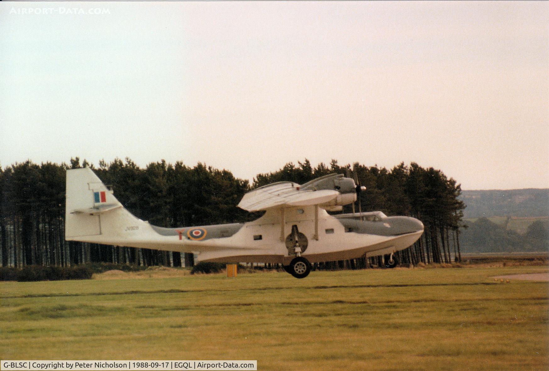 G-BLSC, 1944 Consolidated PBY-5A Catalina C/N 1997, PBY-5A Catalina landing at the 1988 RAF Leuchars Airshow.