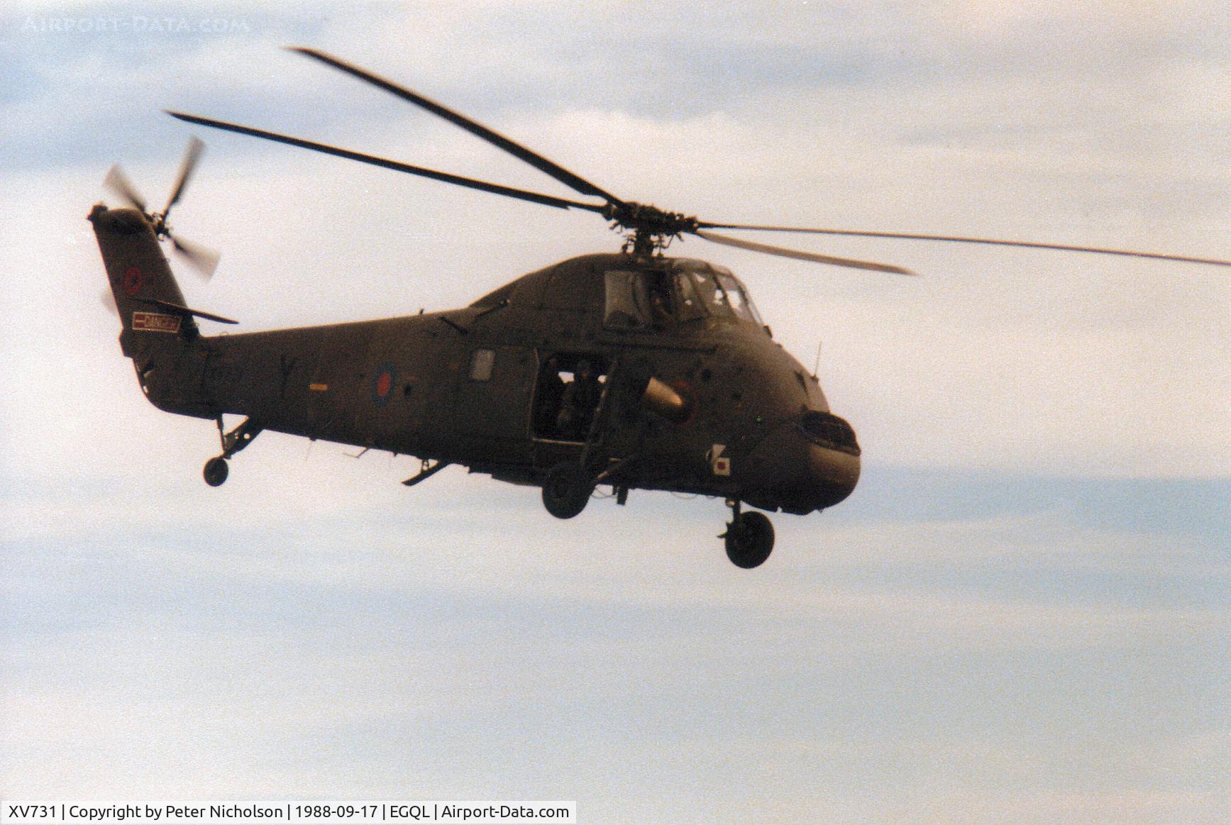 XV731, 1968 Westland Wessex HC.2 C/N WA626, Wessex HC.2 of 72 Squadron on display at the 1988 RAF Leuchars Airshow.