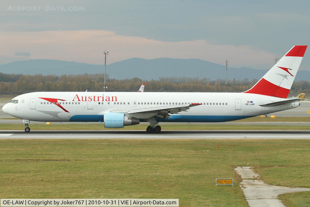 OE-LAW, 1992 Boeing 767-3Z9/ER C/N 26417, Austrian Airlines