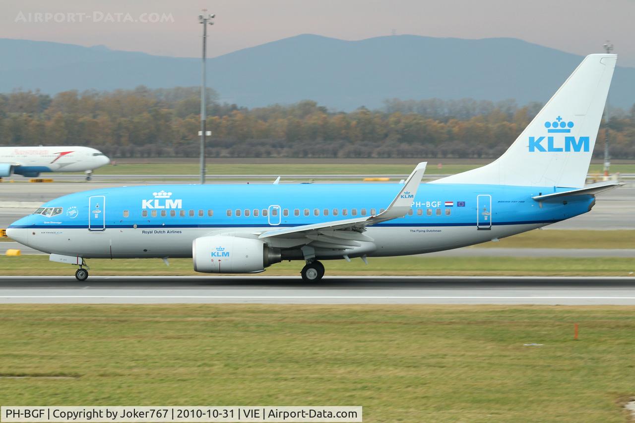 PH-BGF, 2008 Boeing 737-7K2 C/N 30365, KLM Royal Dutch Airlines