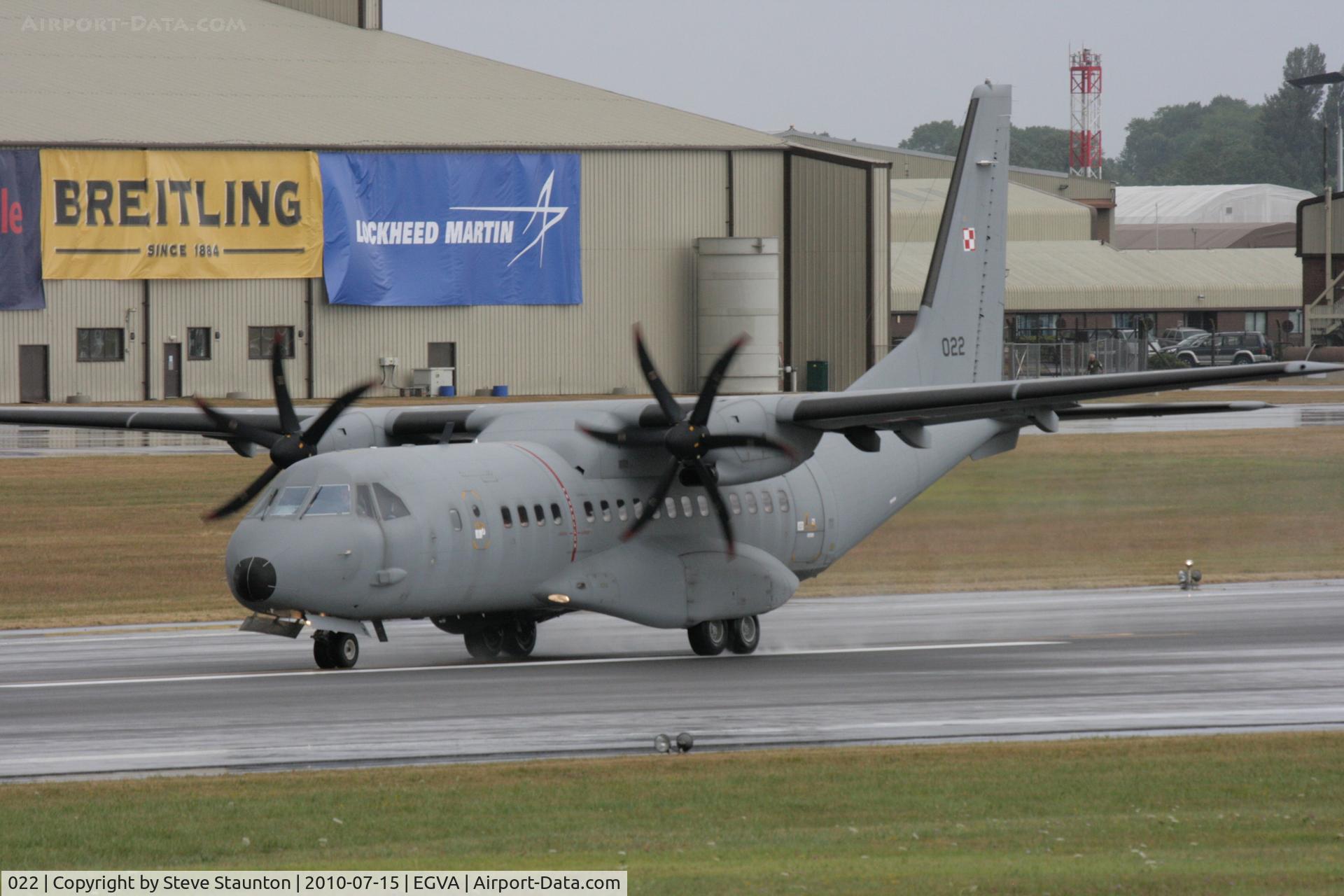 022, CASA C-295M C/N S-053, Taken at the Royal International Air Tattoo 2010
