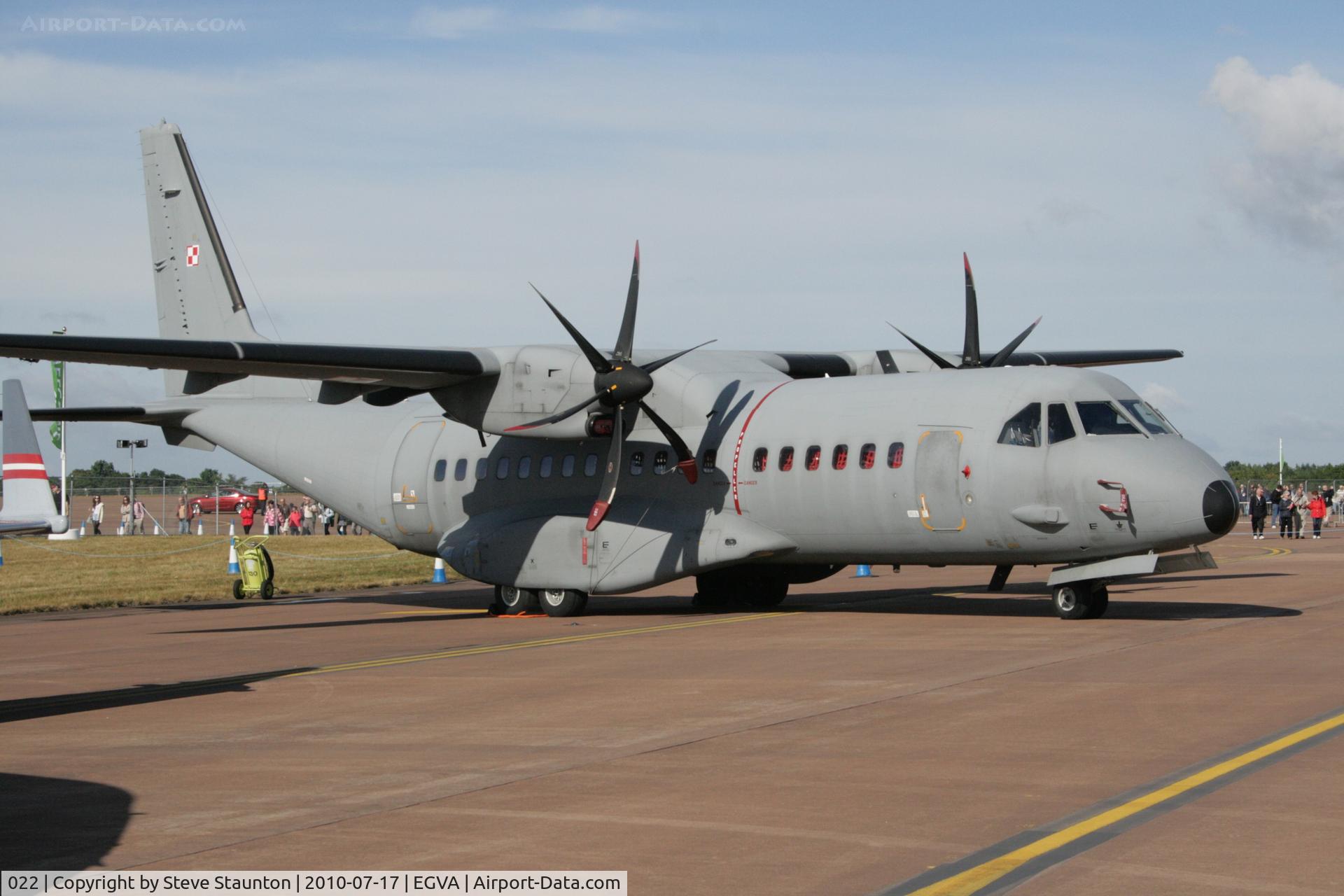 022, CASA C-295M C/N S-053, Taken at the Royal International Air Tattoo 2010