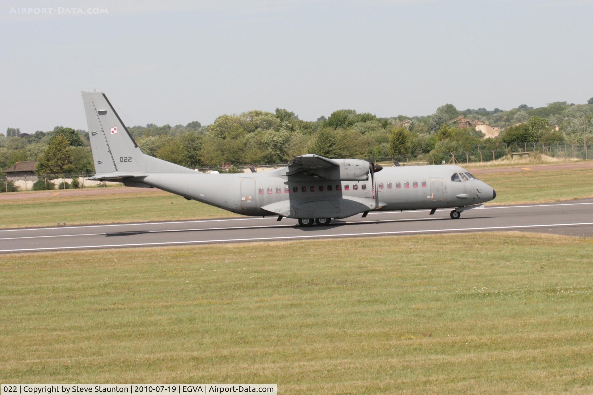 022, CASA C-295M C/N S-053, Taken at the Royal International Air Tattoo 2010