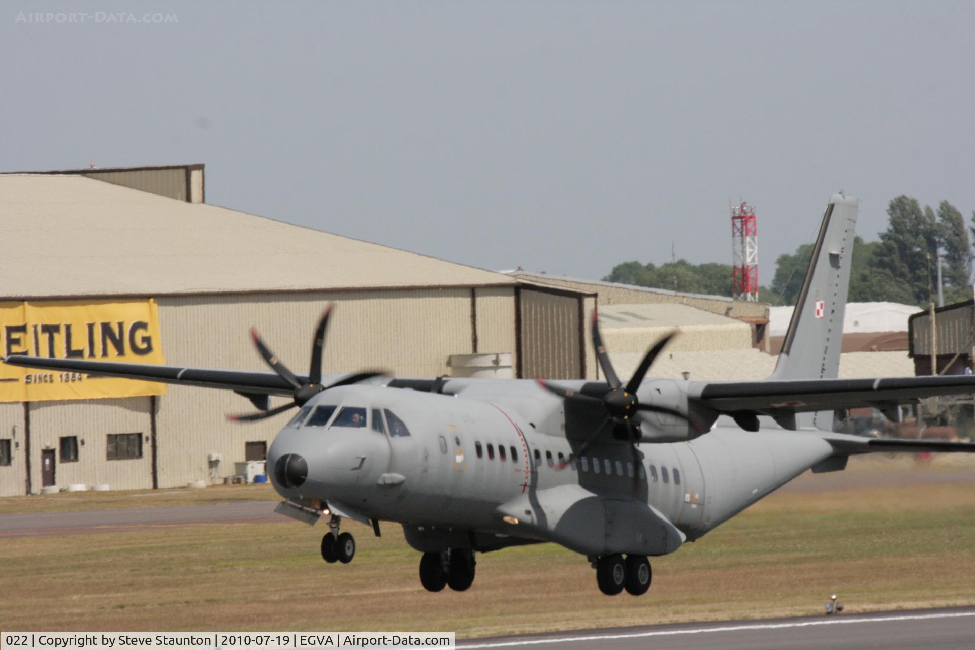 022, CASA C-295M C/N S-053, Taken at the Royal International Air Tattoo 2010