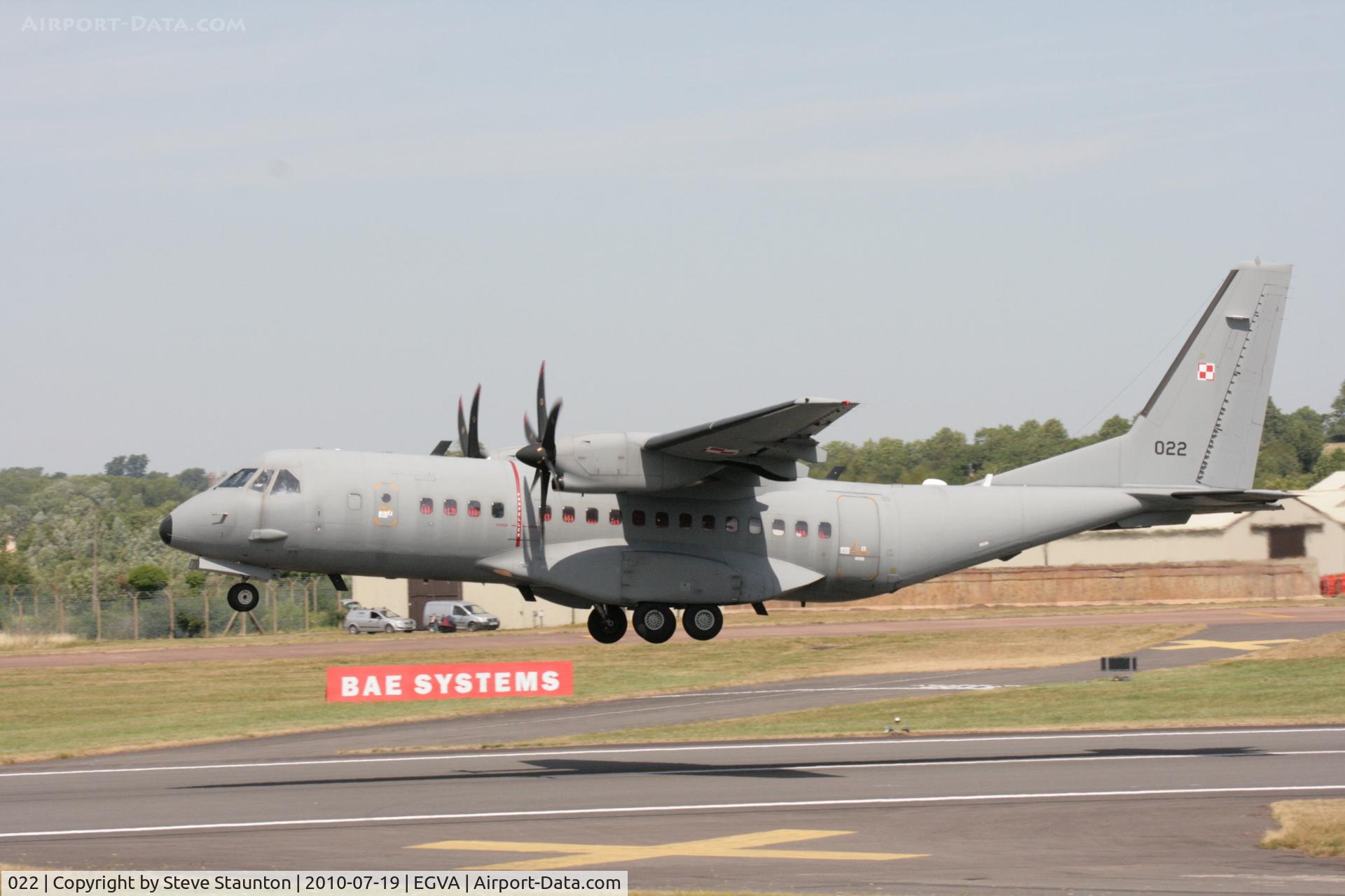 022, CASA C-295M C/N S-053, Taken at the Royal International Air Tattoo 2010