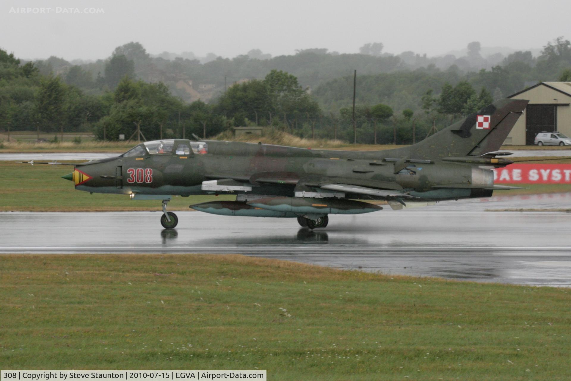 308, Sukhoi Su-22UM-3K C/N 17532366308, Taken at the Royal International Air Tattoo 2010