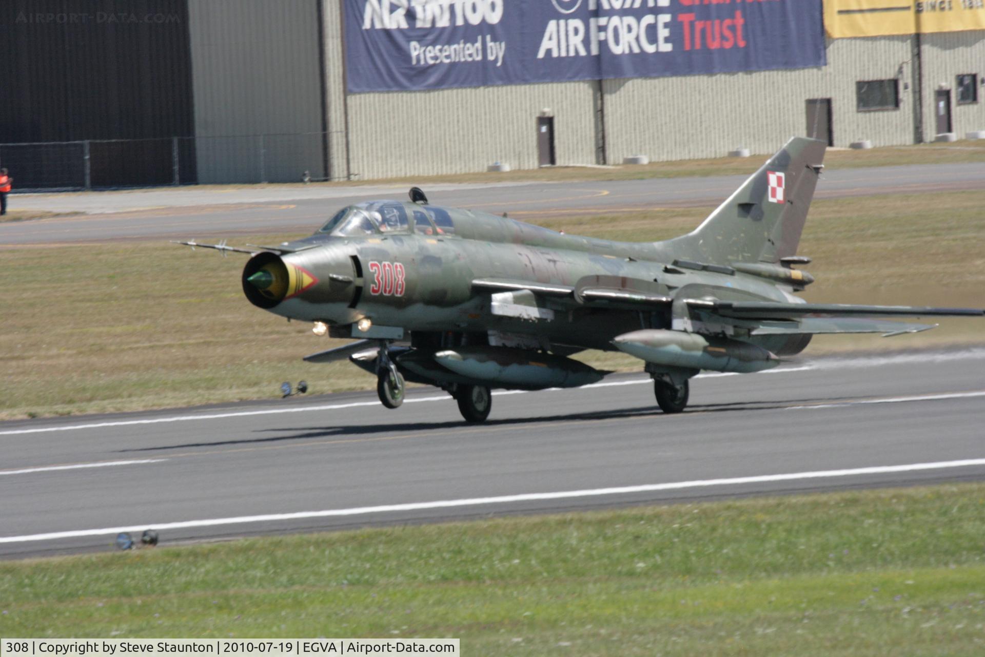 308, Sukhoi Su-22UM-3K C/N 17532366308, Taken at the Royal International Air Tattoo 2010
