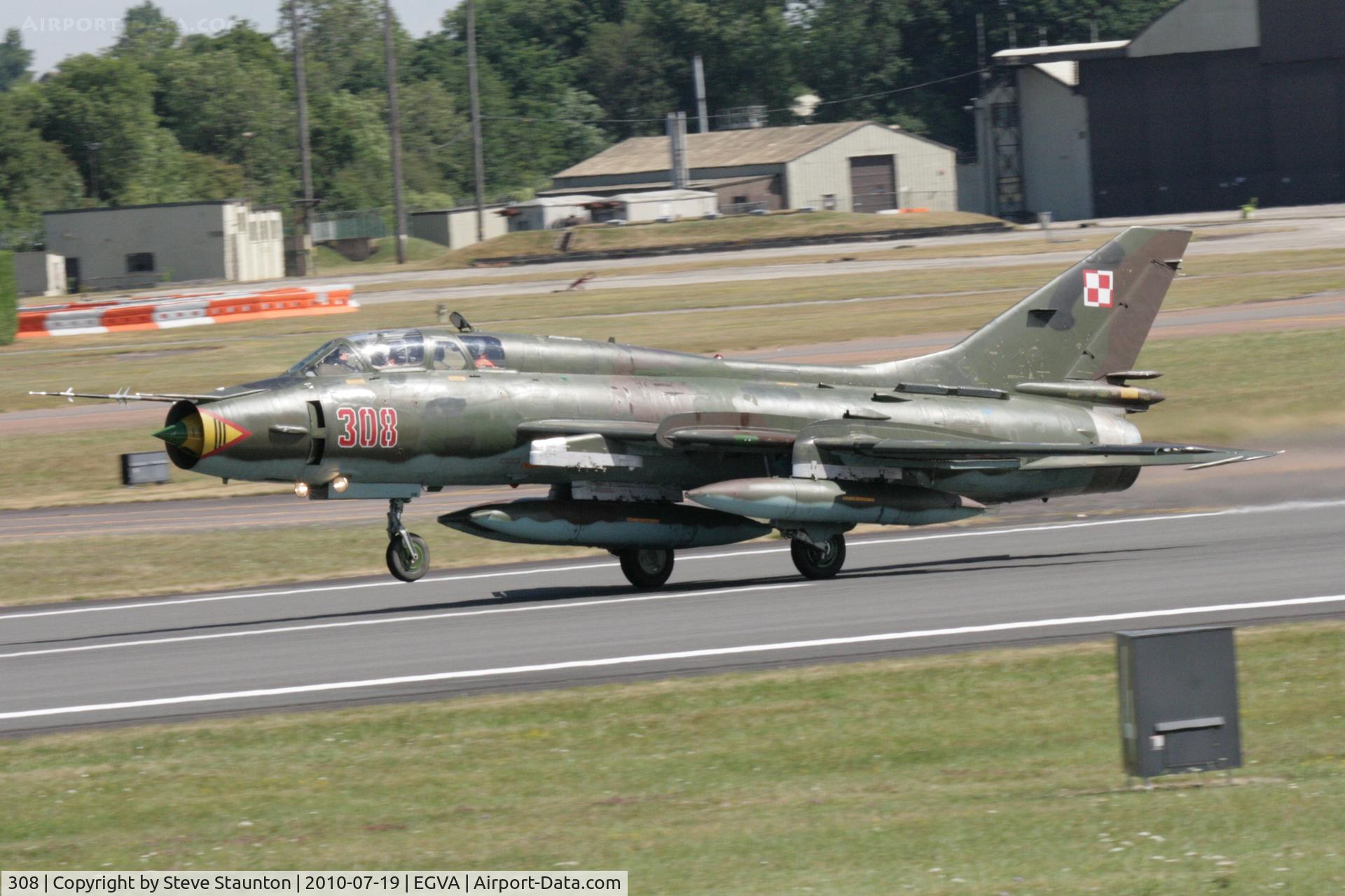 308, Sukhoi Su-22UM-3K C/N 17532366308, Taken at the Royal International Air Tattoo 2010