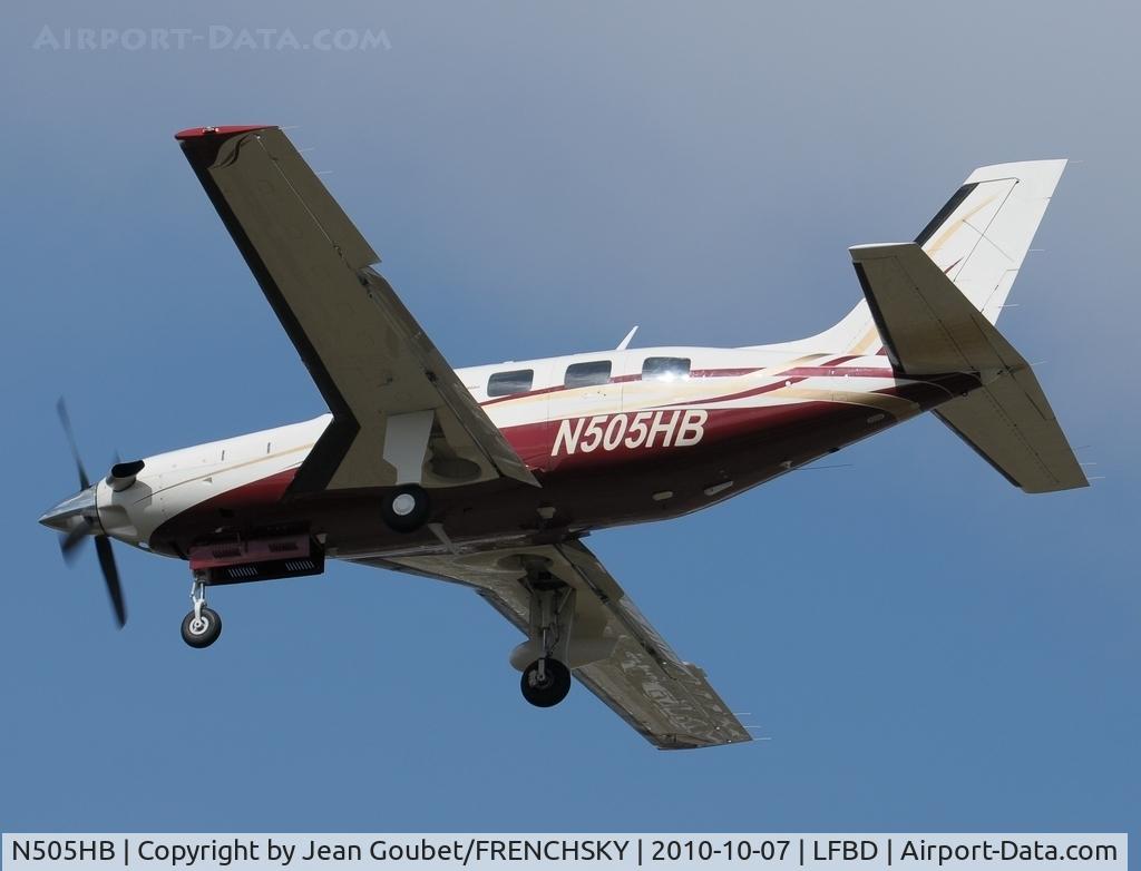 N505HB, 2007 Piper PA-46-500TP Malibu Meridian C/N 4697314, landing 23