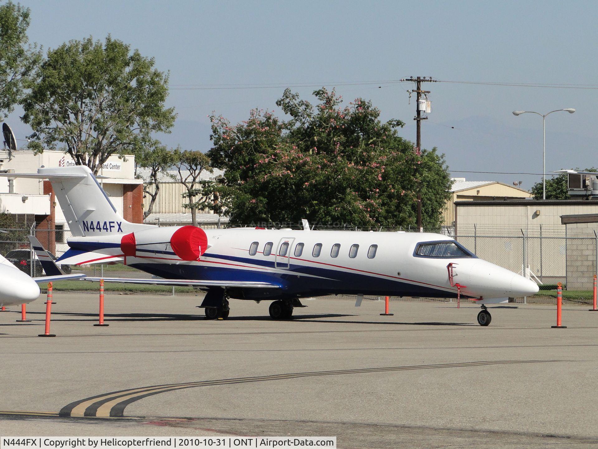 N444FX, 2008 Learjet Inc 45 C/N 378, Parked and covered from the elements on the southside