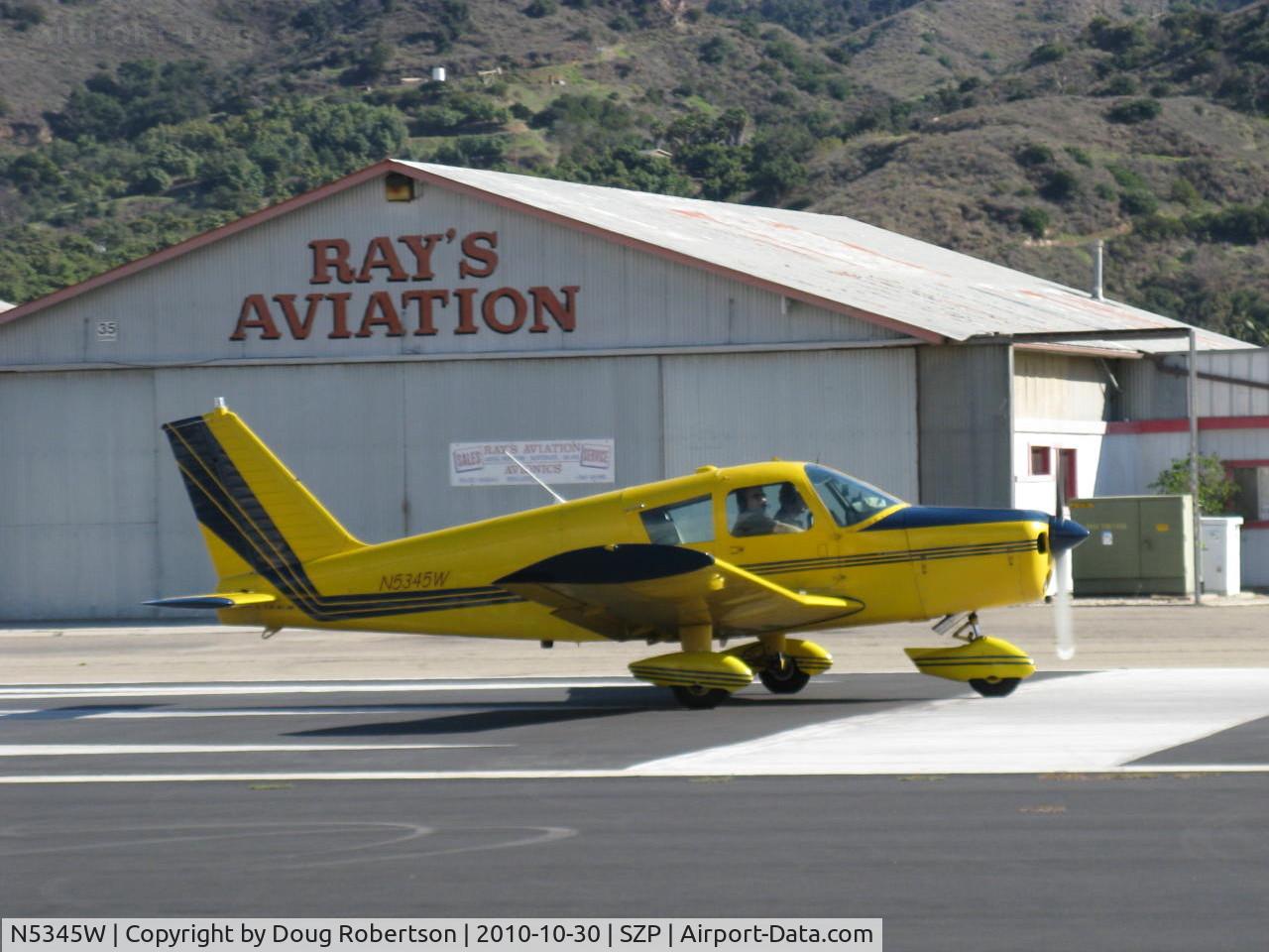 N5345W, 1962 Piper PA-28 C/N 28-404, 1962 Piper PA-28-150 CHEROKEE, Lycoming O-320-E2A, takeoff roll Rwy 22