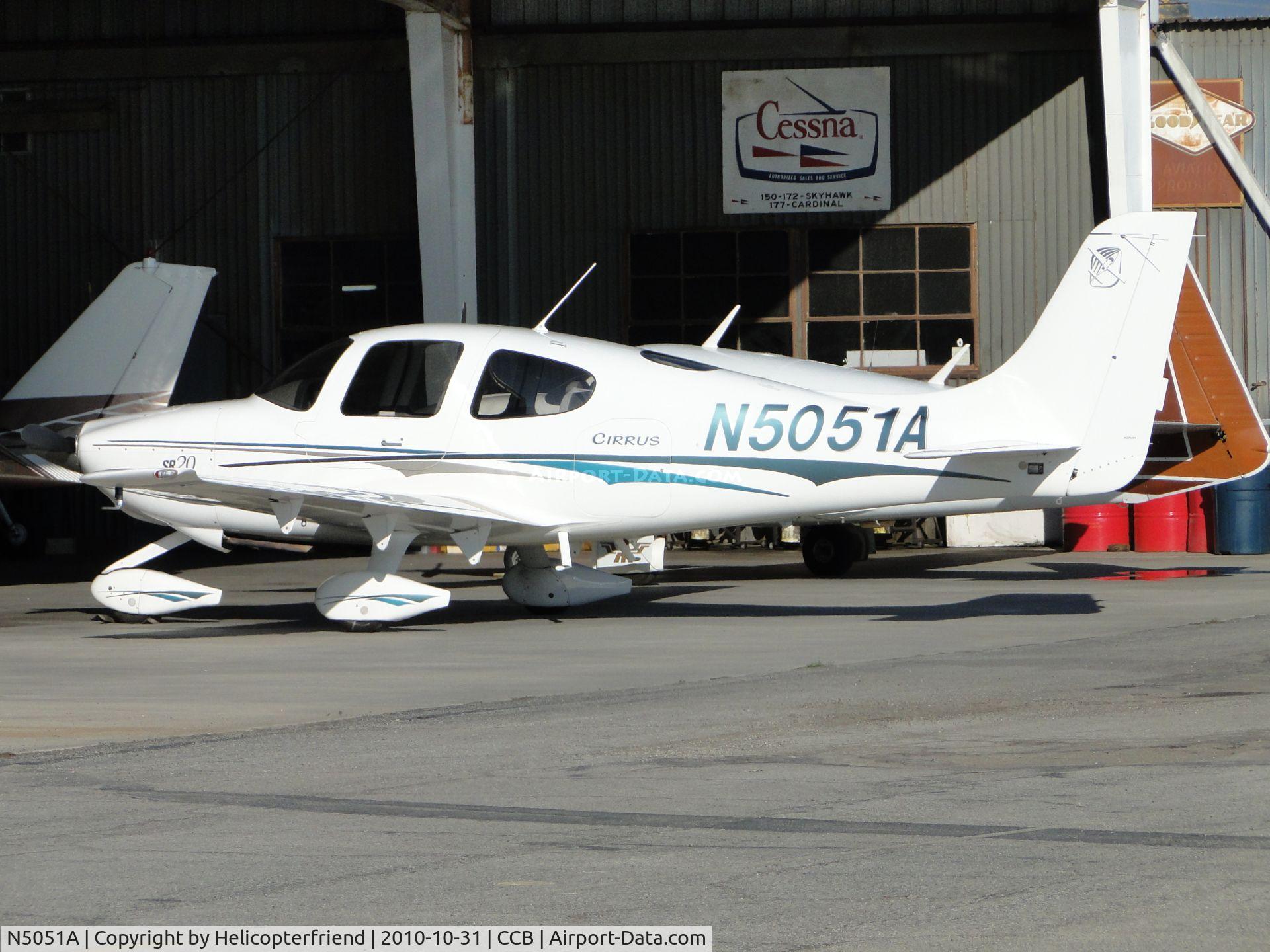 N5051A, 2004 Cirrus SR20 C/N 1419, Parked in Foothill Sales & Service area