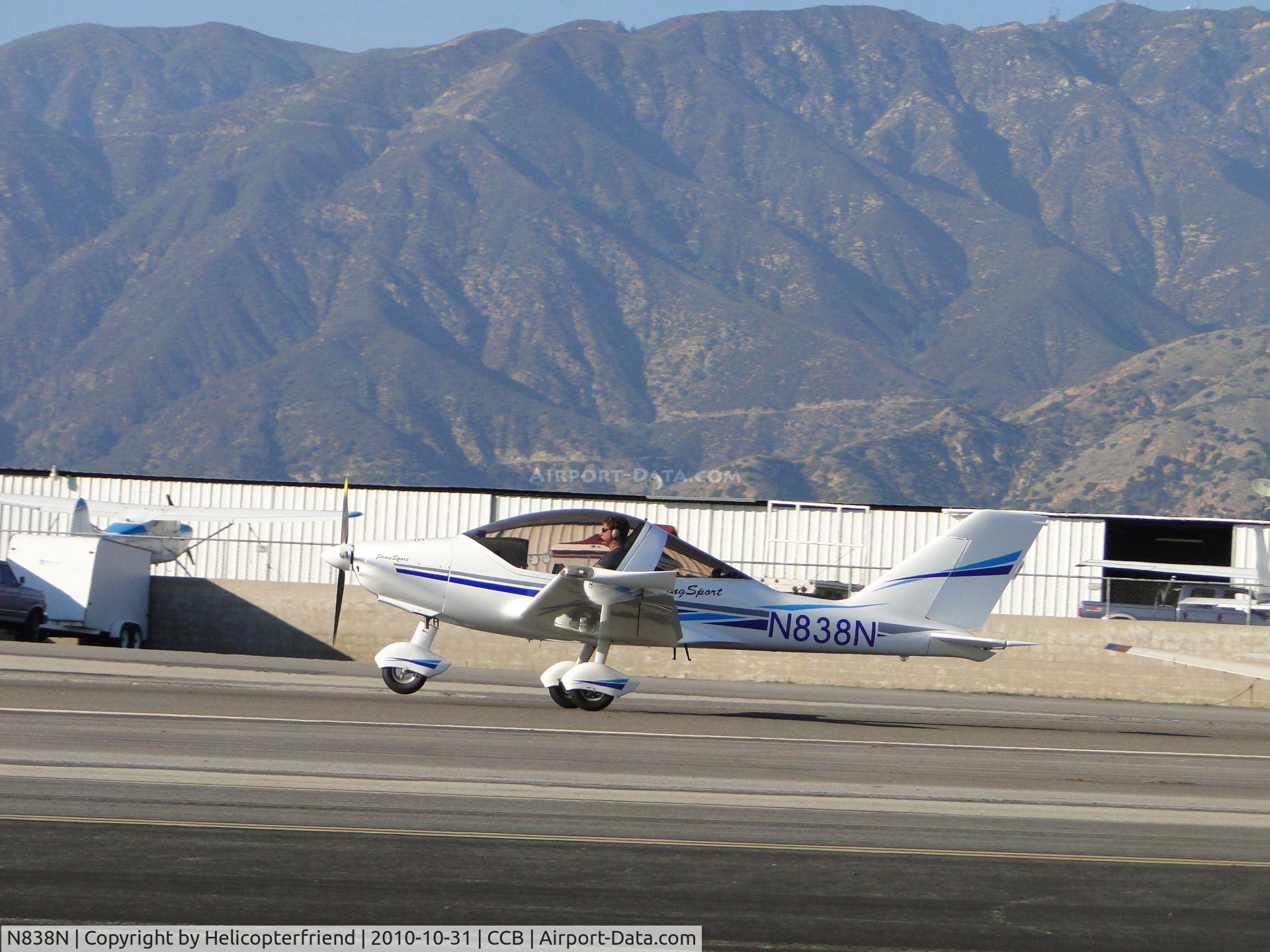 N838N, 2006 TL Ultralight TL-2000 Sting Sport C/N TLUSA138, Starting to take off westbound